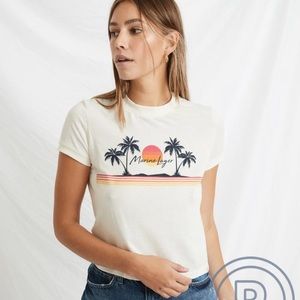 Marine layer hernias tee shirt cropped boxy